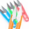JOINPAYA Ergonomic U-Shaped Sewing Scissors, 24 Pieces, Plastic Handle, Lightweight and Safe, Random Color view 3