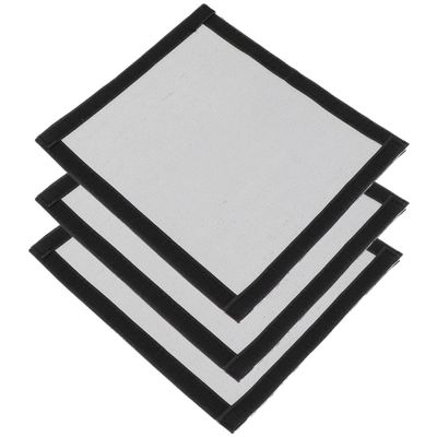 MUSISALY 3-Pack Fireproof Heat Shield Rings for Tents, Compact Square Fiberglass Design