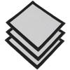 MUSISALY 3-Pack Fireproof Heat Shield Rings for Tents, Compact Square Fiberglass Design view 1