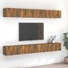 ChicAbode 8-Piece TV Cabinet Set, Smoked Oak, 60 x 30 x 30 cm view 1