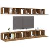 ChicAbode 8-Piece TV Cabinet Set, Smoked Oak, 60 x 30 x 30 cm view 3