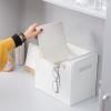 Cryfokt Foldable File Storage Box, Modern Desk Organizer view 3