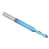 2-Flute Nano-Blue-Coated CNC Ball Nose End Mill, Tungsten Steel, 40 mm view 4