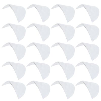 SOPOTUTU 50-Piece Non-Slip Cotton Shoulder Pads, Extra-Thick White Inserts for Women’s and Men’s Clothing