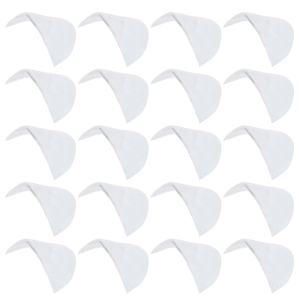 SOPOTUTU 50-Piece Non-Slip Cotton Shoulder Pads, Extra-Thick White Inserts for Women’s and Men’s Clothing