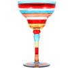 TOPPERFUN Hand-Painted Margarita Glass with Charming Design view 1
