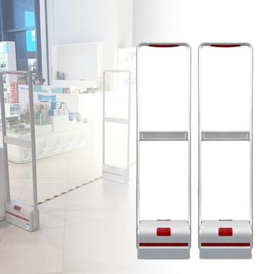 AM 58 kHz EAS Security Gate, Anti-Interference Anti-Theft System with Sound and Light Alarm, 110V/220V Dual Voltage for Supermarkets, Bookstores and Retail (Gray)