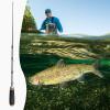 Telescopic Fishing Rod, Two-Stage Extendable Ice Fishing Rod view 3