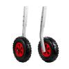 HEUchuan Boat Ramp Wheels, 2-Piece Inflatable Boat Star Wheel, 227 kg Load Capacity, Aluminum Frame, 31 cm Diameter, Rubber Tires, Boat Moving Tool view 1