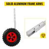HEUchuan Boat Ramp Wheels, 2-Piece Inflatable Boat Star Wheel, 227 kg Load Capacity, Aluminum Frame, 31 cm Diameter, Rubber Tires, Boat Moving Tool view 3