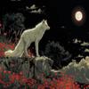 Wolf Moon Diamond Painting Kit for Adults, 5D DIY, 50 x 65 cm, P-2031 view 1