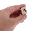 28-Piece Vintage Wooden Uppercase Letter Stamp Set view 4