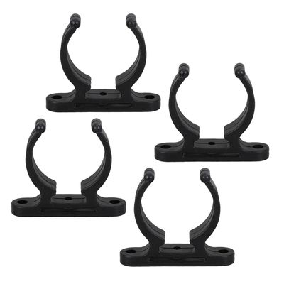 ELAYARD 4-Piece UV-Resistant Nylon Pipe Clamps for 38–42 mm Pipes, Paddle and Oar Holders