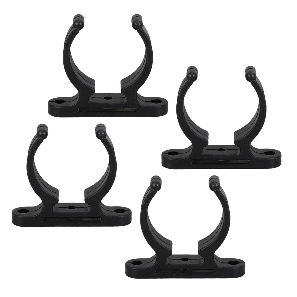ELAYARD 4-Piece UV-Resistant Nylon Pipe Clamps for 38–42 mm Pipes, Paddle and Oar Holders