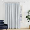 QINLIQIN Blackout Curtains with Ruffle Tape, 134 x 200 cm, White, 1-Piece Set view 1