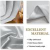 QINLIQIN Blackout Curtains with Ruffle Tape, 134 x 200 cm, White, 1-Piece Set view 3