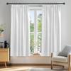 QINLIQIN Blackout Curtains with Ruffle Tape, 134 x 200 cm, White, 1-Piece Set view 4