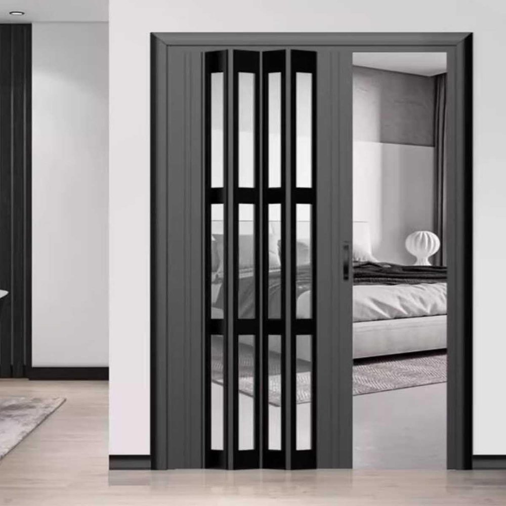 Generic PVC Accordion Folding Sliding Door for Bedrooms, Hallways, and Closets