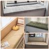 WLXFF Indoor Window Seat Cushion, 2-Inch Corduroy Bench Cushion, Dark Gray, 140 x 40 cm view 2