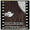 Sofa Throw Blanket 90 x 160 cm, Soft, Warm and Lightweight, Brown view 3