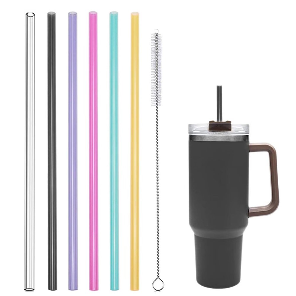 6-Piece Reusable Tritan Straw Set for Stanley Cups, 40/30 oz, BPA-Free