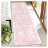 BORKOY Pink Solid Modern Runner Rug, 90 x 100 cm view 1