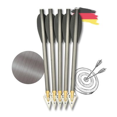 S&K 5-Pack 6.3 in Carbon Hunting Bolts for Pistol Crossbows
