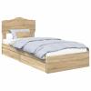 Kaloriko Storage Bed, Sonoma Oak, 90 x 200 cm view 2