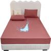 Waterproof Mattress Protector with Zipper, Deep Pink, 160 x 200 + 20 cm view 1