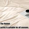 GOUZOO Plush Sofa Throw Blanket 155 x 160 cm, Cream view 3