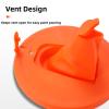 Paint Can Lid with Foldable Spout, Leak-Resistant and Stackable, Fits Most 3.5 L Paint Cans, 17 cm ID, PP Plastic view 2