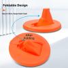 Paint Can Lid with Foldable Spout, Leak-Resistant and Stackable, Fits Most 3.5 L Paint Cans, 17 cm ID, PP Plastic view 4