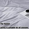 GOUZOO Sofa Throw Blanket 80 x 220 cm, Soft and Fluffy, Silver Gray view 3