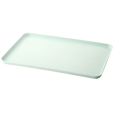 Large Plastic Plant Saucer Tray, No Drainage Holes, Green, 43 x 30 x 2 cm
