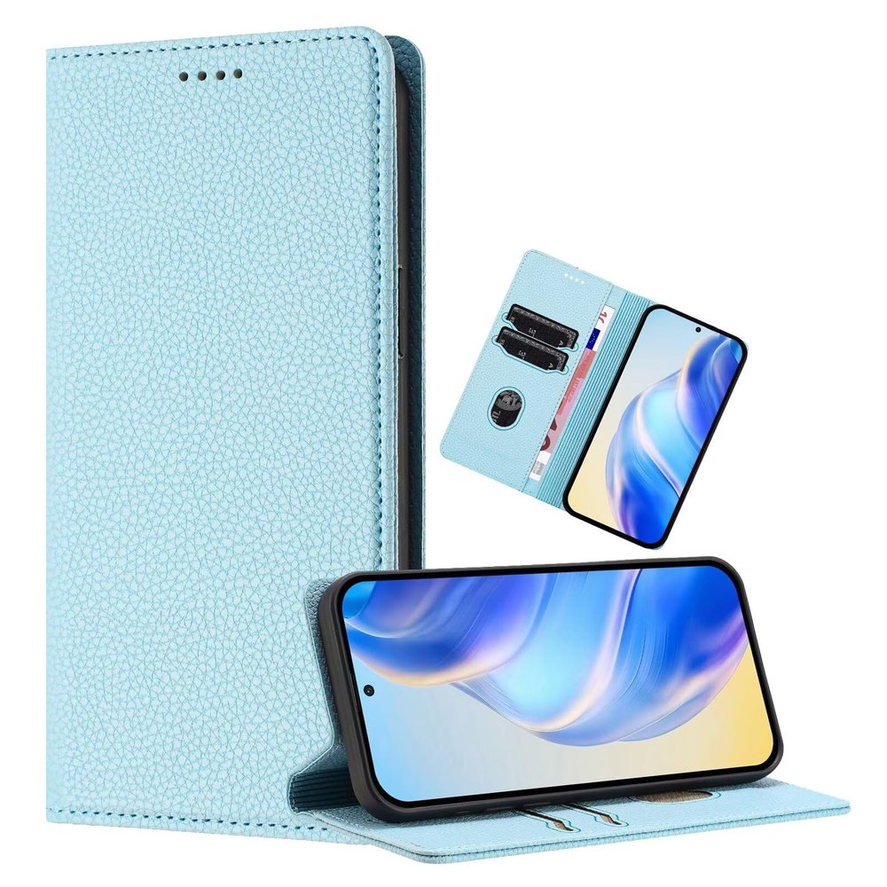 xinyunew Wallet Case for Oppo F17/A73 2020 4G, Light Green