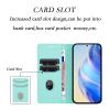 xinyunew Wallet Case for Oppo F17/A73 2020 4G, Light Green view 3