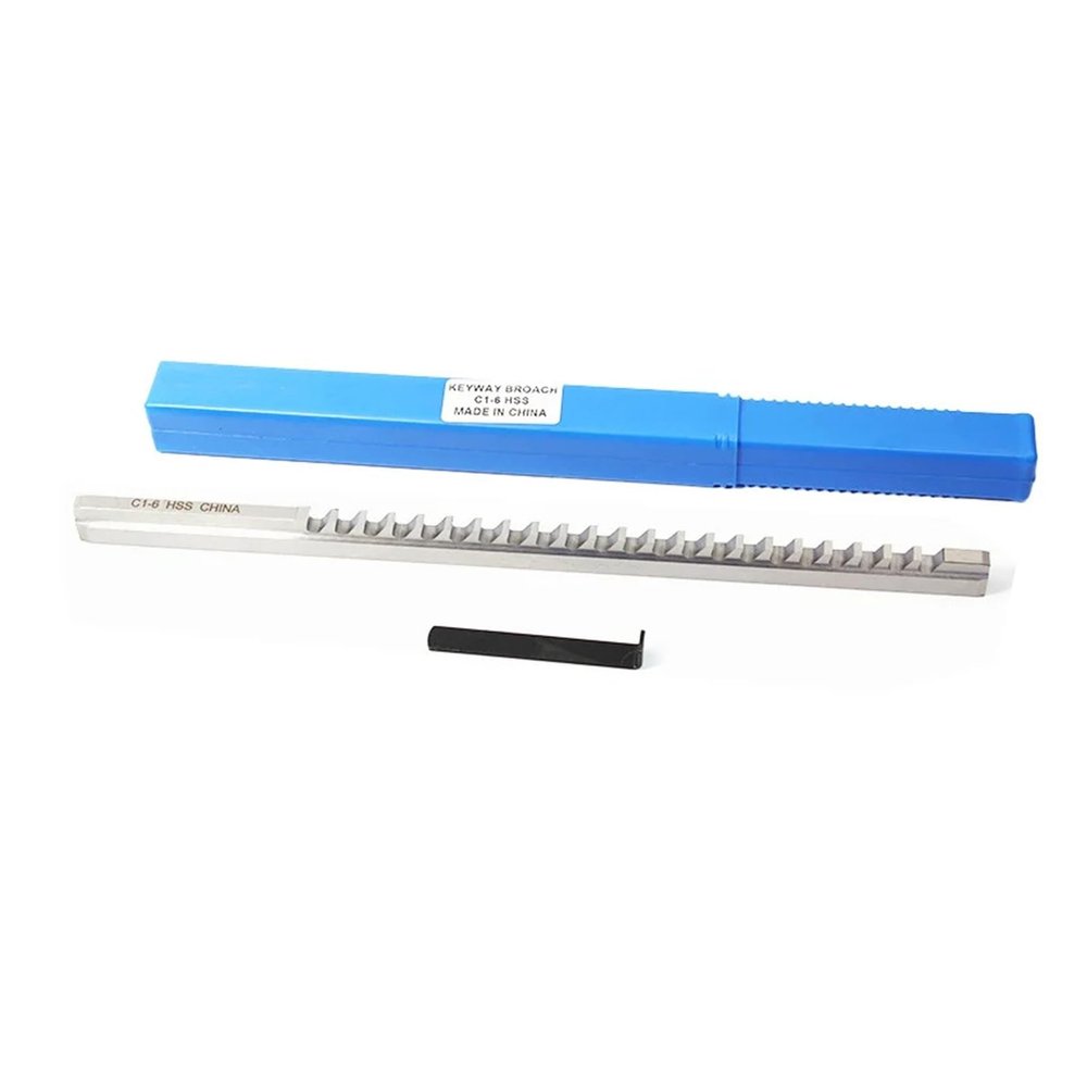 HSS 6 mm C1 Push Keyway Broach, Metric Size