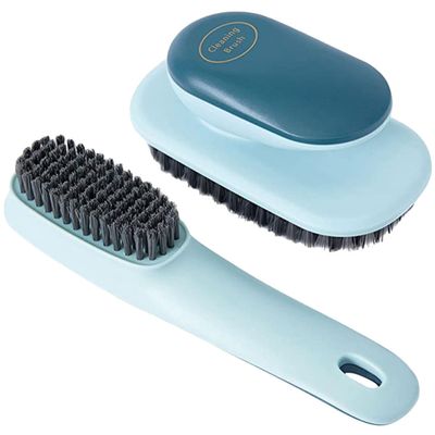 HANABASS 2-Piece Soft-Bristle Cleaning Brushes for Shoes and Clothing