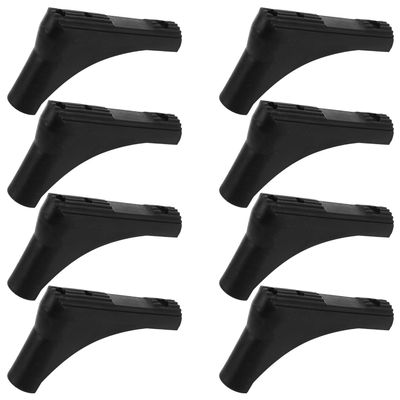 VALICLUD Universal Plastic Non-Slip Leg Protectors, 8 Black Pieces