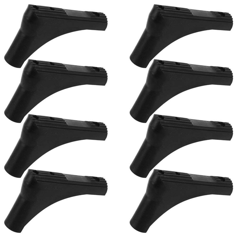 VALICLUD Universal Plastic Non-Slip Leg Protectors, 8 Black Pieces