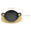 GRIRIW Small Egg Frying Pan, 1-Piece, Iron, Nonstick view 2