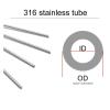316 Stainless Steel Capillary Tubes, 20/50 cm Microtubes for Kitchen Appliances (50 cm x 2 pcs, OD 1.7 mm, ID 1.3 mm) view 2