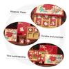 SOIMISS Paper Mooncake Box with Carrying Handle, Pastry Holder for Mid-Autumn Festival, Sturdy Gift Packaging for Cookies, Muffins, and Small Cakes view 3