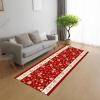 RGLXING Washable Non-Slip Rug Runner, 120 x 500 cm, Red, Green and Orange view 2