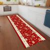 RGLXING Washable Non-Slip Rug Runner, 120 x 500 cm, Red, Green and Orange view 3