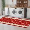 RGLXING Washable Non-Slip Rug Runner, 120 x 500 cm, Red, Green and Orange view 4
