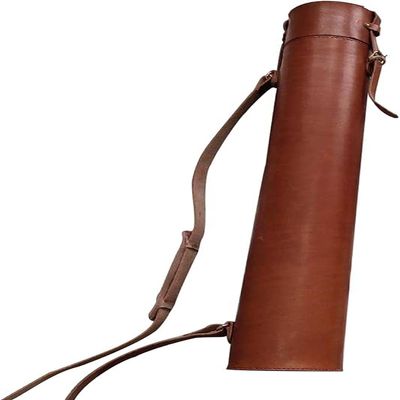 Leather Document Tube for Blueprints, Prints, Posters, Artwork & Drawings