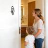 Fade-Resistant Bathroom Signs, Creative Decor view 2