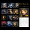 Funny Monkey Calendar 2026: 12-Month Planner view 4