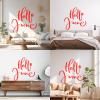 Hand-Drawn Typography "Hello June" Wall Decal, Red, 42 x 43 cm view 2